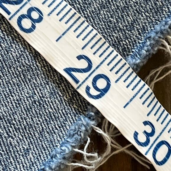 GAP Denim True Skinny High Rise Jeans W/Yellow Stripe on Side of Legs Size 31T - Picture 11 of 11